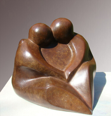 Sculpture titled "unisson" by Claudine Brusorio, Original Artwork, Metals