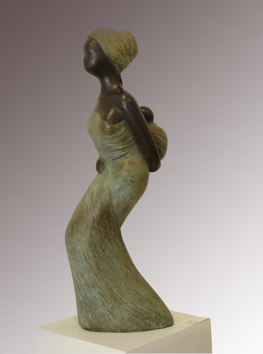 Sculpture intitulée "afrika" par Claudine Brusorio, Œuvre d'art originale