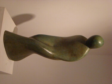 Sculpture titled "cheminement" by Claudine Brusorio, Original Artwork, Metals