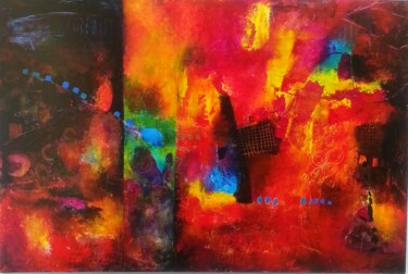 Painting titled "1445-80x120cm-300.j…" by Claudine Chautagnat, Original Artwork, Acrylic