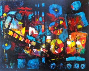 Painting titled "sans-titre 1538  12…" by Claudine Chautagnat, Original Artwork, Acrylic