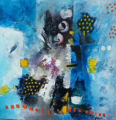 Painting titled "sans-titre-1535-60-…" by Claudine Chautagnat, Original Artwork, Acrylic