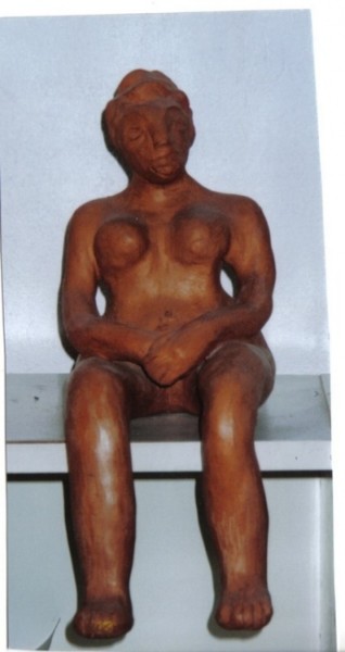Peinture intitulée "sculpture femme ass…" par Claudine Gix, Œuvre d'art originale