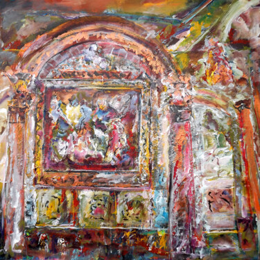 Peinture intitulée "0898-19-cathedrale-…" par Claudine Gregoire, Œuvre d'art originale