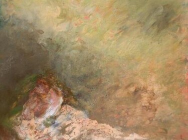 Pintura intitulada "Paysage avec rêve 3…" por Claudine Gregoire, Obras de arte originais