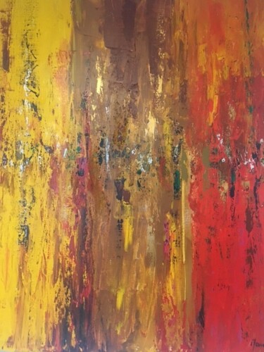 Peinture intitulée "Scintillement autom…" par Claudine Janel, Œuvre d'art originale, Acrylique Monté sur Châssis en bois