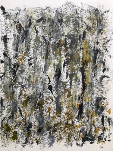 Картина под названием "Mélancolie" - Claudine Janel, Подлинное произведение искусства, Акрил Установлен на Деревянная панель