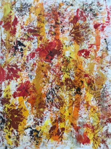 Malerei mit dem Titel "Farandole automnale" von Claudine Janel, Original-Kunstwerk, Acryl