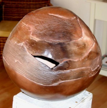 Sculpture intitulée "Cocon 1" par Claudine Jego, Œuvre d'art originale