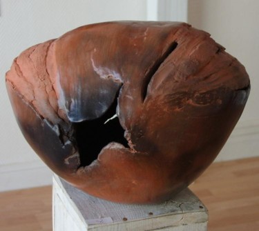 Sculpture intitulée "Cocon 2" par Claudine Jego, Œuvre d'art originale