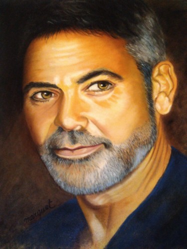 Drawing titled "What else Georges?" by Claudine Marquet, Original Artwork, Pastel