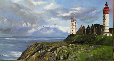 Painting titled "Pointe St Mathieu" by Claudine Viégas, Original Artwork