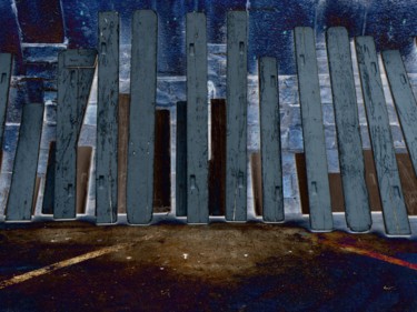 Fotografía titulada "Derrière le mur" por Claudine Ziga, Obra de arte original