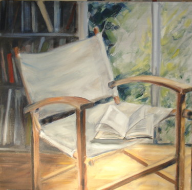 Painting titled "Fauteuil" by Claudine Pochat, Original Artwork