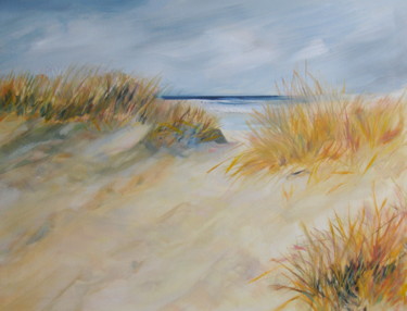 Painting titled "Dune" by Claudine Pochat, Original Artwork