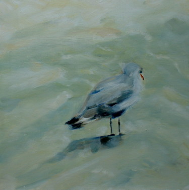 Painting titled "Mouette" by Claudine Pochat, Original Artwork