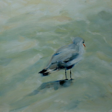 Peinture intitulée "Mouette" par Claudine Pochat, Œuvre d'art originale