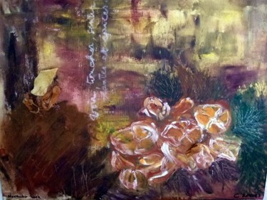 Painting titled "bénédictine" by Claudine Roques Ayache, Original Artwork, Oil