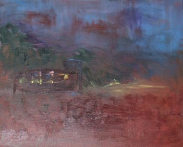 Pittura intitolato "Infinis paysages" da Claudine Roques Ayache, Opera d'arte originale, Acrilico Montato su Telaio per bare…