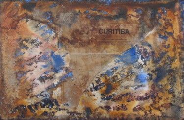 Painting titled "Cartografia" by Claudio Boczon, Original Artwork, Acrylic