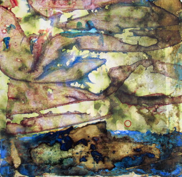 Картина под названием "Icarus" - Claudio Boczon, Подлинное произведение искусства, Акрил Установлен на Деревянная панель