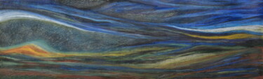Pintura intitulada "Nowhere's Landscape" por Claudio Boczon, Obras de arte originais, Pastel Montado em Painel de madeira