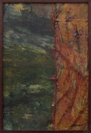 Painting titled "View with tattered…" by Claudio Boczon, Original Artwork, Acrylic
