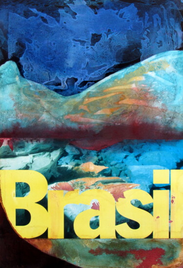 Painting titled "Brazil unveiled" by Claudio Boczon, Original Artwork, Acrylic Mounted on Wood Panel