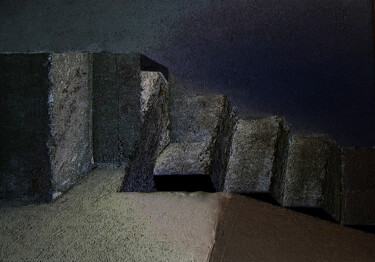 Digitale Kunst getiteld "Brutalism - II" door Claudio Boczon, Origineel Kunstwerk, Digitale collage