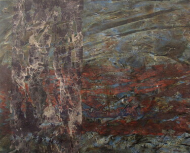 Pintura intitulada "Em terra de Caingan…" por Claudio Boczon, Obras de arte originais, Óleo