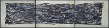 Pittura intitolato "Shroud - triptych" da Claudio Boczon, Opera d'arte originale, Acrilico