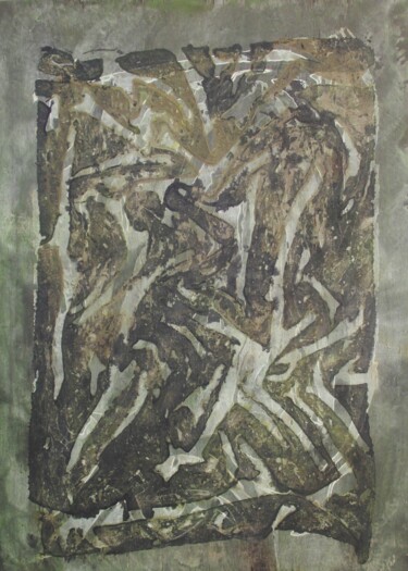 Pittura intitolato "Sudário - Shroud" da Claudio Boczon, Opera d'arte originale