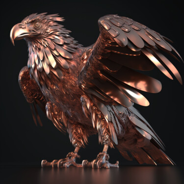 Digitale Kunst getiteld "Condor ai" door Claudio Pincas Feldman, Origineel Kunstwerk, AI gegenereerde afbeelding