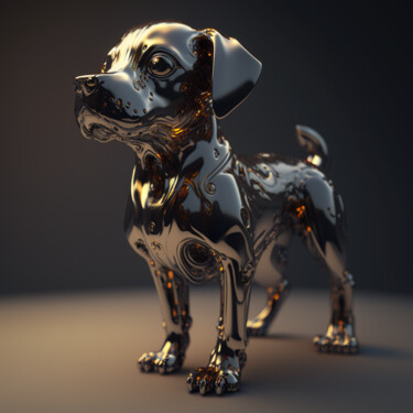 Digital Arts με τίτλο "Dog" από Claudio Pincas Feldman, Αυθεντικά έργα τέχνης, Εικόνα που δημιουργήθηκε με AI