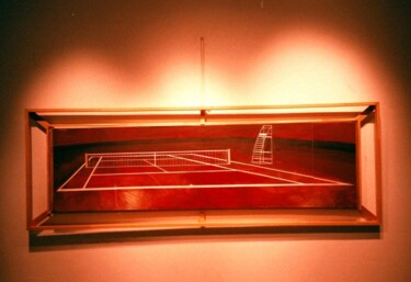 Malarstwo zatytułowany „cancha de tennis en…” autorstwa Claudio Pincas Feldman, Oryginalna praca