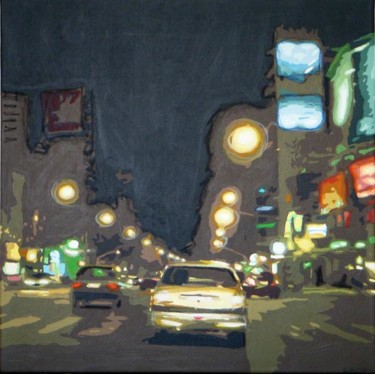 Painting titled "Buenos Aires 70-2" by Claudio Quiroga, Original Artwork
