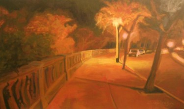 Painting titled "Costanera Hot" by Claudio Quiroga, Original Artwork