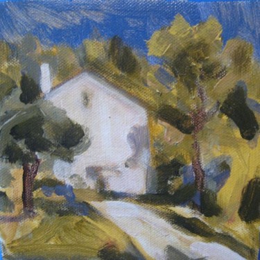 Malerei mit dem Titel "paesaggio istriano" von Claudio Fornas, Original-Kunstwerk, Öl