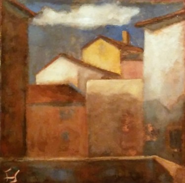 Pittura intitolato "GRISIGNASNA" da Claudio Fornas, Opera d'arte originale, Olio