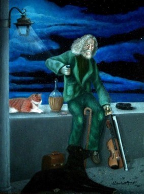 Pittura intitolato "Notte silente" da Claudio Guasti, Opera d'arte originale
