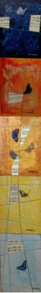 Pittura intitolato "Cabala" da Claudio Guasti, Opera d'arte originale, Olio
