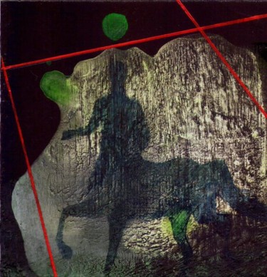 Pittura intitolato "L'ombra di Chirone" da Claudio Guasti, Opera d'arte originale