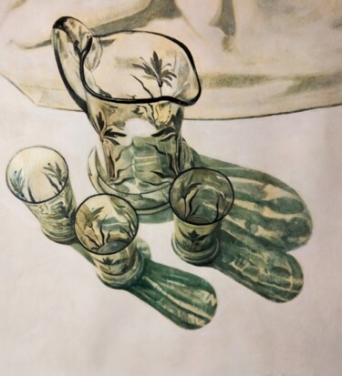 Peinture intitulée "Estudio de transpar…" par Jesús Dorta Hernández, Œuvre d'art originale, Acrylique Monté sur Autre pannea…