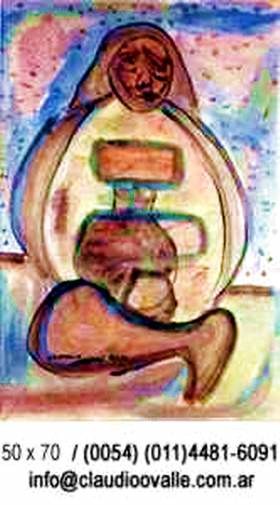 Pintura titulada ""PENA"" por Claudio Ovalle, Obra de arte original
