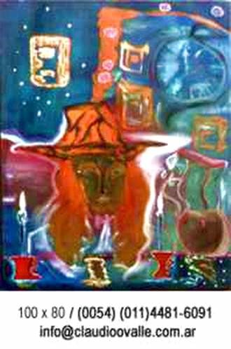 Pintura titulada ""EL TIEMPO"" por Claudio Ovalle, Obra de arte original