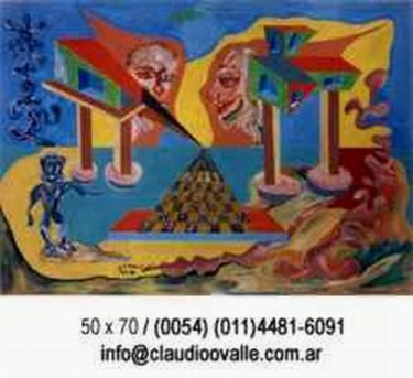 Pintura titulada ""LAS COLUMNAS DEL B…" por Claudio Ovalle, Obra de arte original