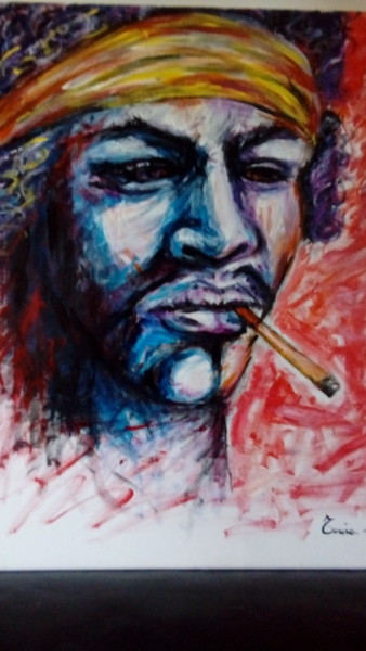 Pittura intitolato "Jimmy Hendrix" da Tonia Gentile, Opera d'arte originale