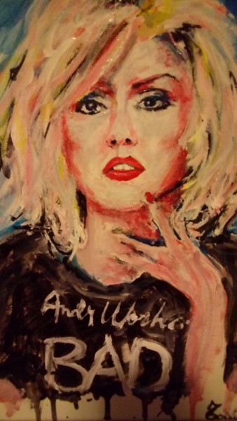 Schilderij getiteld "Debbie Harry" door Tonia Gentile, Origineel Kunstwerk, Acryl