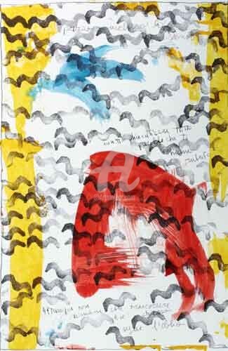 Pittura intitolato "ali timbro" da Claudio Benvenuto Rossi, Opera d'arte originale