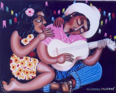 Pintura intitulada "cururueiro apaixona…" por Claudyo Casares, Obras de arte originais